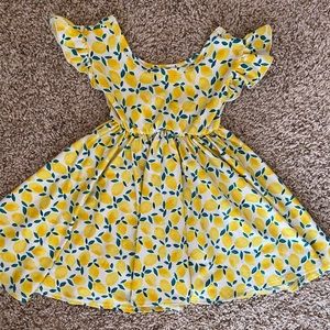 Dot Dot Smile lemon print dress 12/24